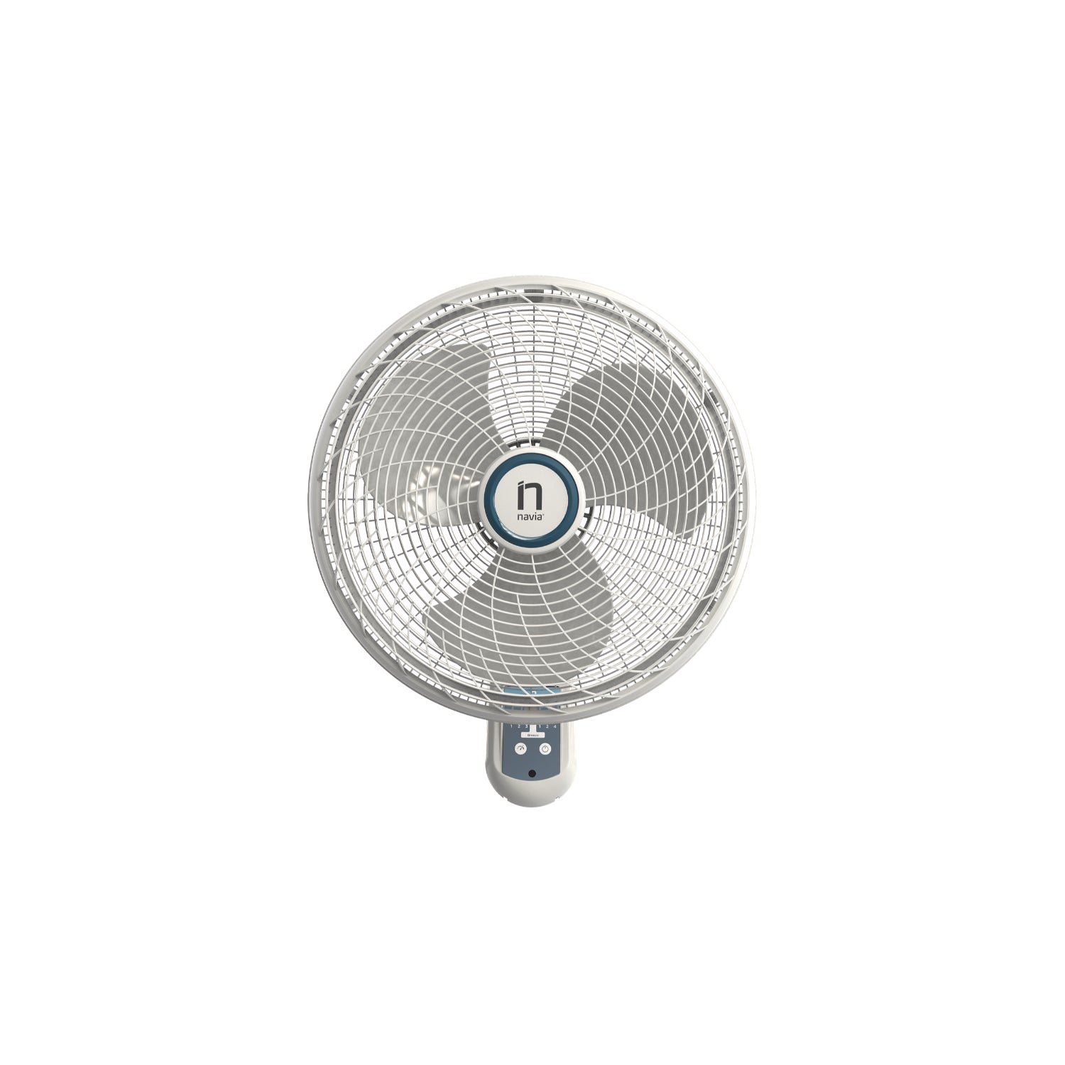 ventilador blanco frontal, ideal para habitaciones y espacios cerrados